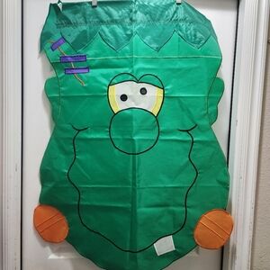 Vintage 90s Halloween Frankenstein Windsculpts Flag 28x39 Nylon 2 Sides